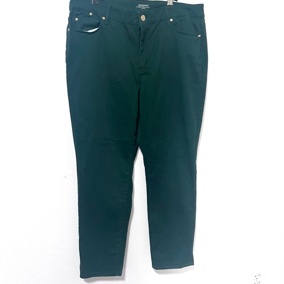 Chico's Relaxed Green Jeans with Waistband 2.5/14P - Picture 1 of 12